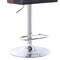 Armen Living Storm Barstool in Chrome finish with Walnut wood and Black Faux Leather LCSTBAWABL - alternate 4